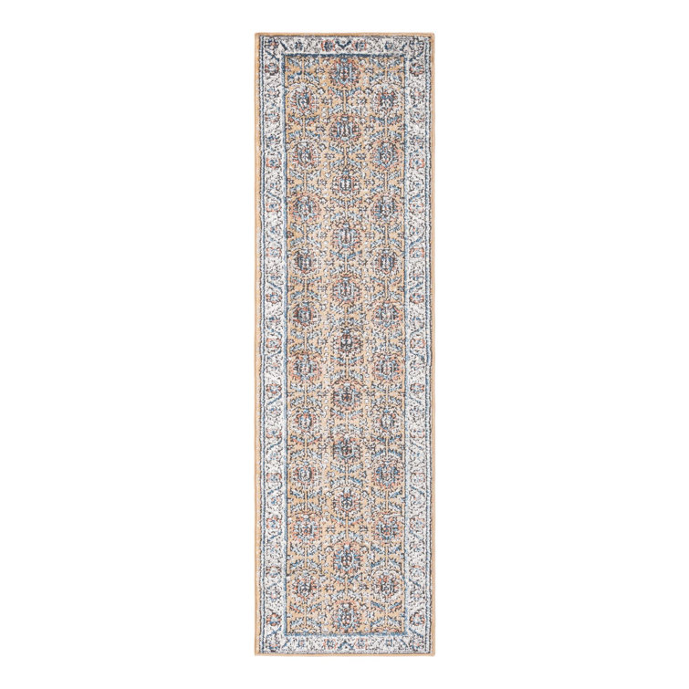 Weingartner Performance Mustard Yellow/Ivory/Blue Rug
