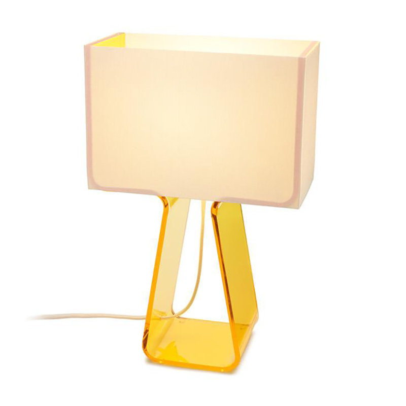 Tube Top Table Lamp, Yellow