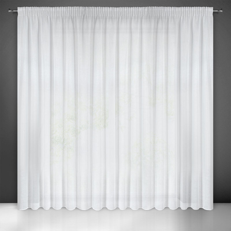 Kadie-May Sheer Curtain Single Panel, 250cm H x 300cm W