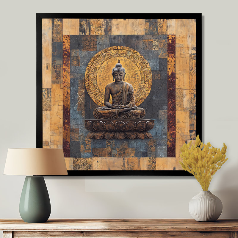 «Buddha Sacred Legacy Of Buddhism III - Buddhism», reproduction sur toile, Reproduction encadrée d'une seule photo sans pass