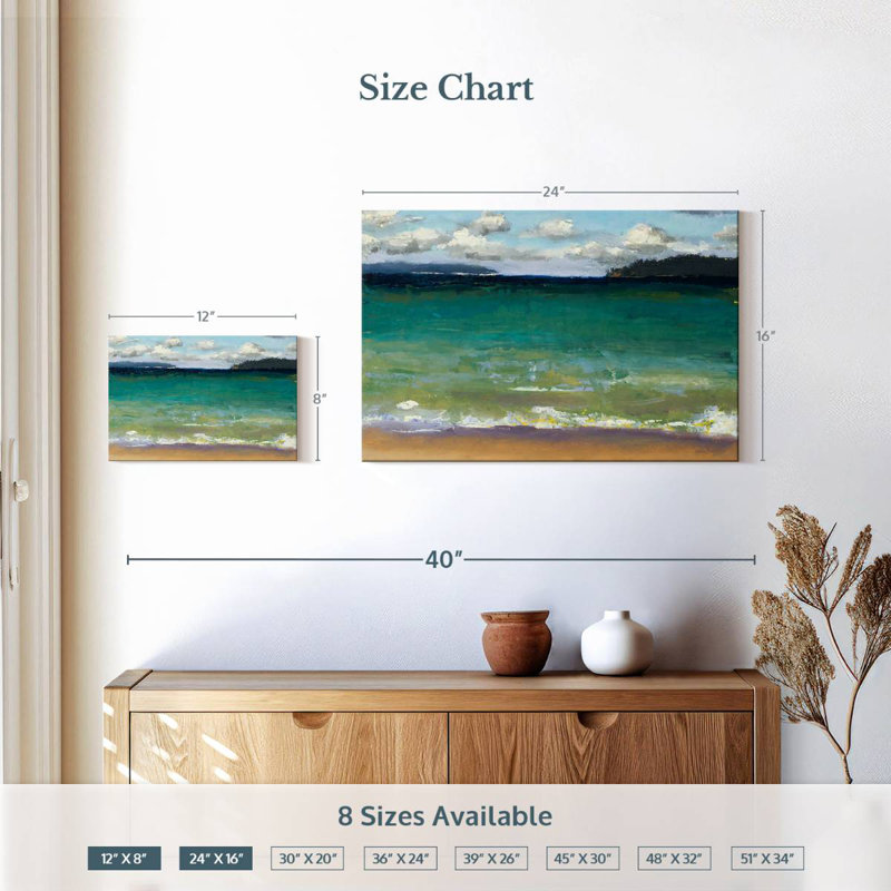 Gillard Caribbean Beaches, 16" H x 24" W