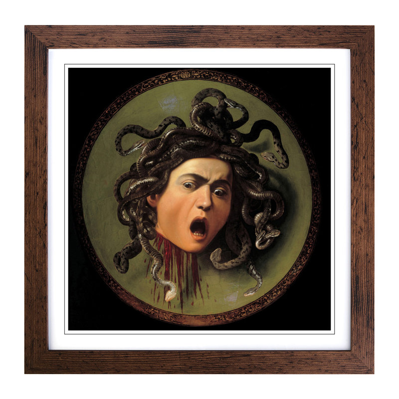 Caravaggio - Single Picture Frame Print, Walnut