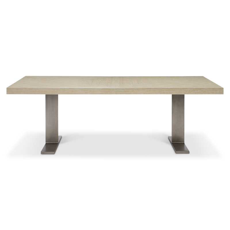 Solaria Extendable Solid Wood Double Pedestal Dining Table