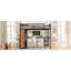Queen Size Loft Bed Frame With Built-In Wardrobe, Metal Loft Bed With Desk And Storage Shelves-1860117841