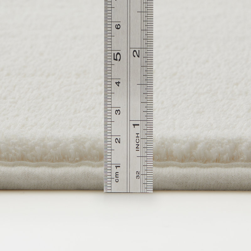Luxurious Fluffy High-pile Living Room Large Area Rug, Cream, Rectangle 160 x 230 cm
