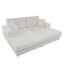 Chaise longue d'intérieur en velours côtelé avec coussins 86 po Giddings-111675544