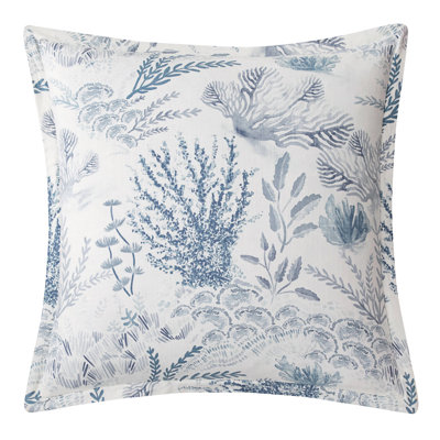Oceania Blue/White/Red/Green Linen Blend Piece Sham