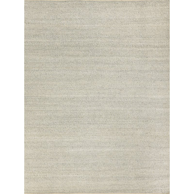 Hesse Hand-Loomed Polyester/Cotton Light Silver Area Rug