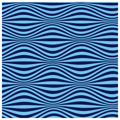 Édredon Wavy Blue Lines
