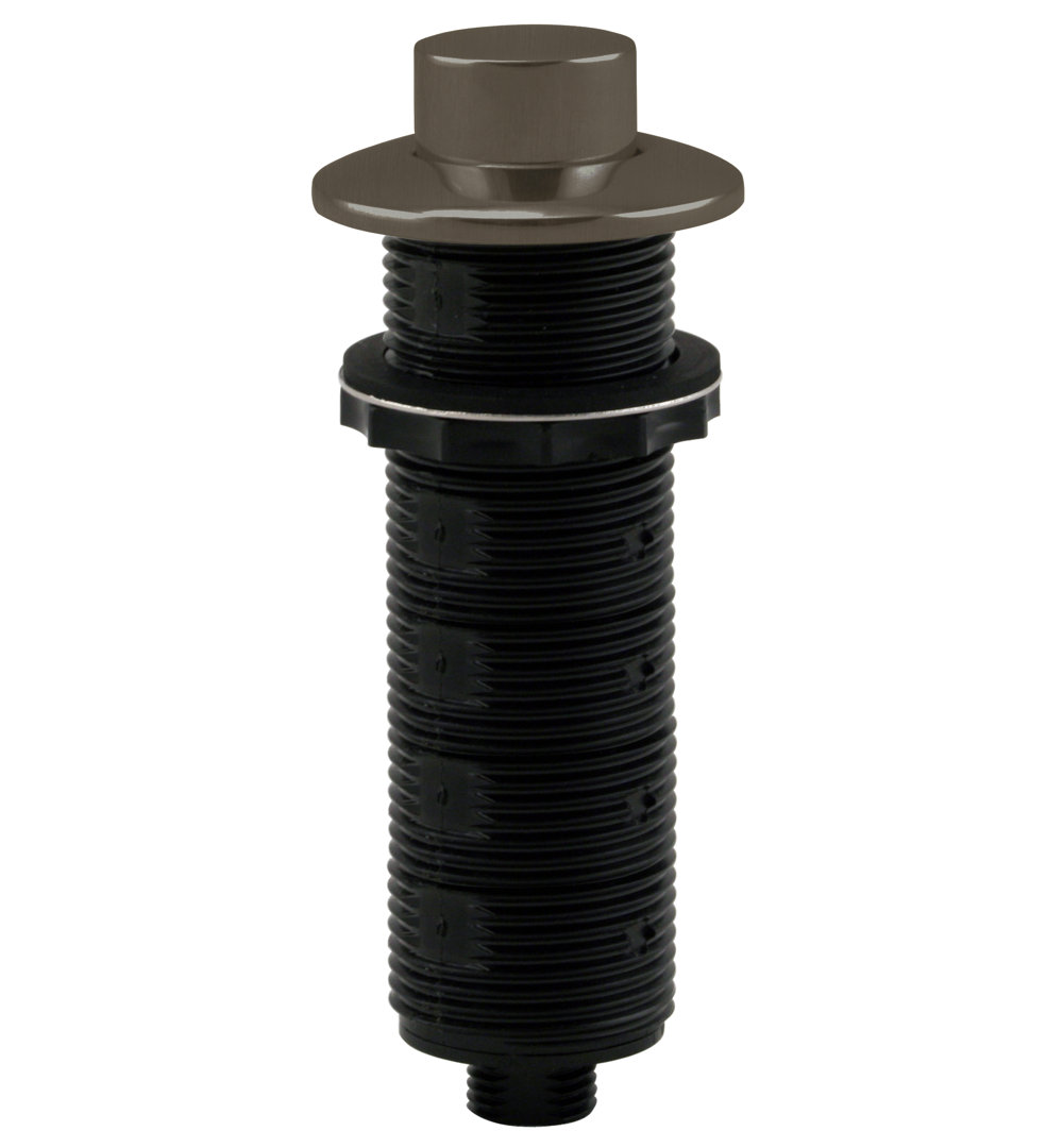 Sink Top Waste Disposal Air Switch and Dual Outlet Control Box, Raised Button Westbrass