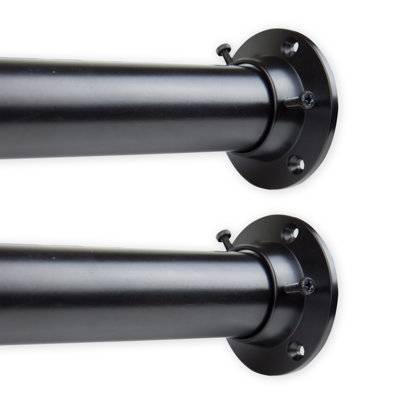Rushaun Steel Adjustable Single Curtain Rod