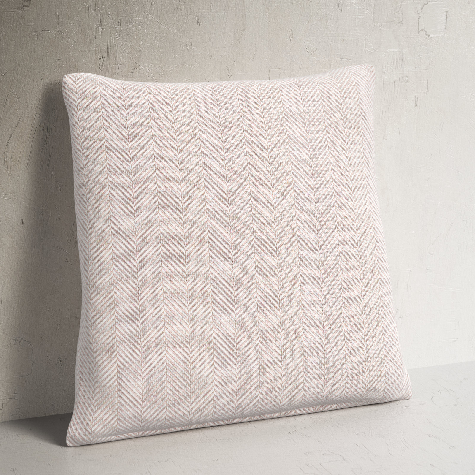 Orson Square Cotton Pillow Cover & Insert, Rosewood