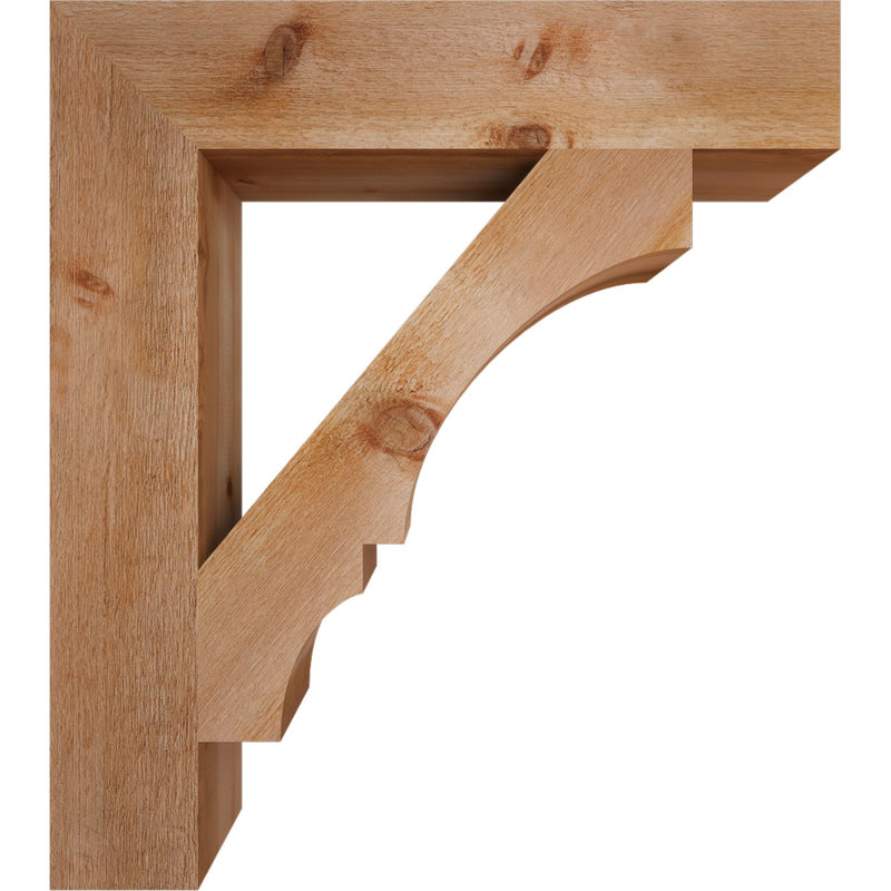 Support de bloc Balboa, Cèdre rouge de l'Ouest brut, L 6 po x P 32 po x H 36 po