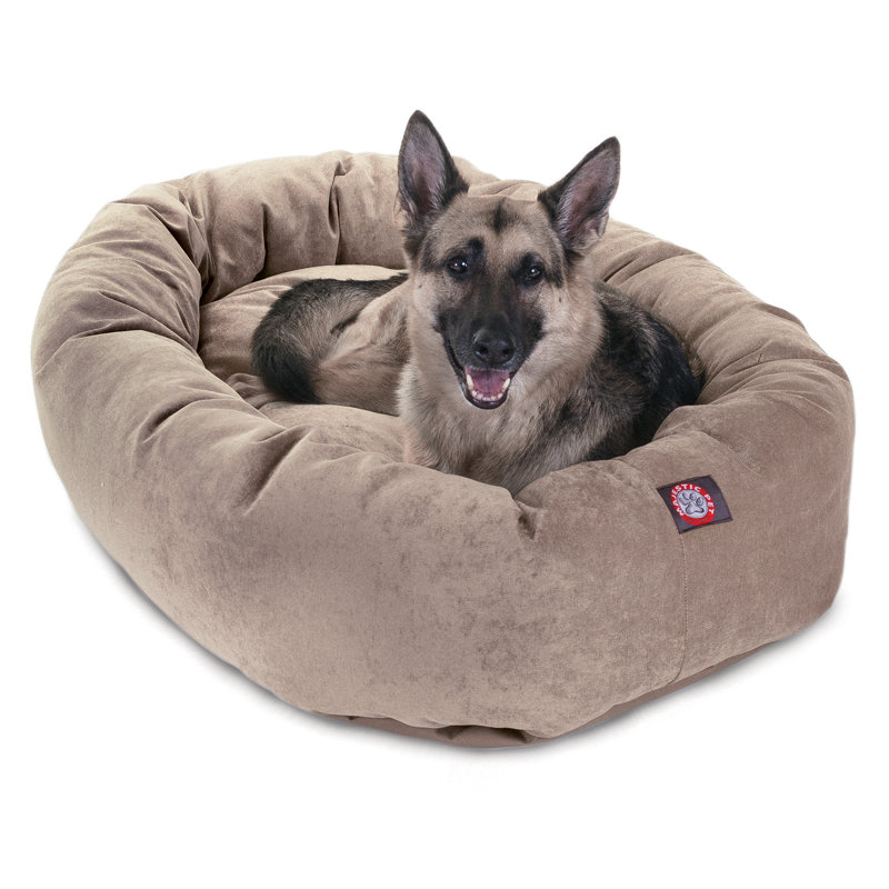 Lit ovale pour animal de compagnie, Très grand (l 35 po x P 52 po x H 11 po), Perle