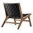 Saoirse Faux Leather Wood Accent Lounge Chair-100028712-100030977