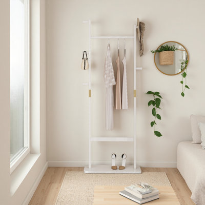 Portemanteaux en bois massif 23,6 * 11 * 70,8 po Protection de l'environnement solide Facile à assembler Belle peut être placée dans la chambre / entrée / salon