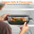 2.6Qt & 4.7Qt 5-In-1 Glass Air Fryer Oven – 85% Less Oil, Compact Smart Fryer With Dual Containers & Lids, Deep Roast/Crisp/Keep Warm, Freezer & Dishwasher Safe