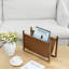 Standing Leatherette Magazine Rack