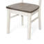 Ensemble de 2 chaises de salle à manger Dean, échelle en bois, acajou blanc