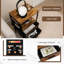 38cm W Metal Bedside Table