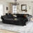 Buckleton 9 - Piece Velvet Upholstered Sectional Sofa Bed Convertible Modular Sofa Living room Storage Couch, 9 Single Storage Seat-706932372
