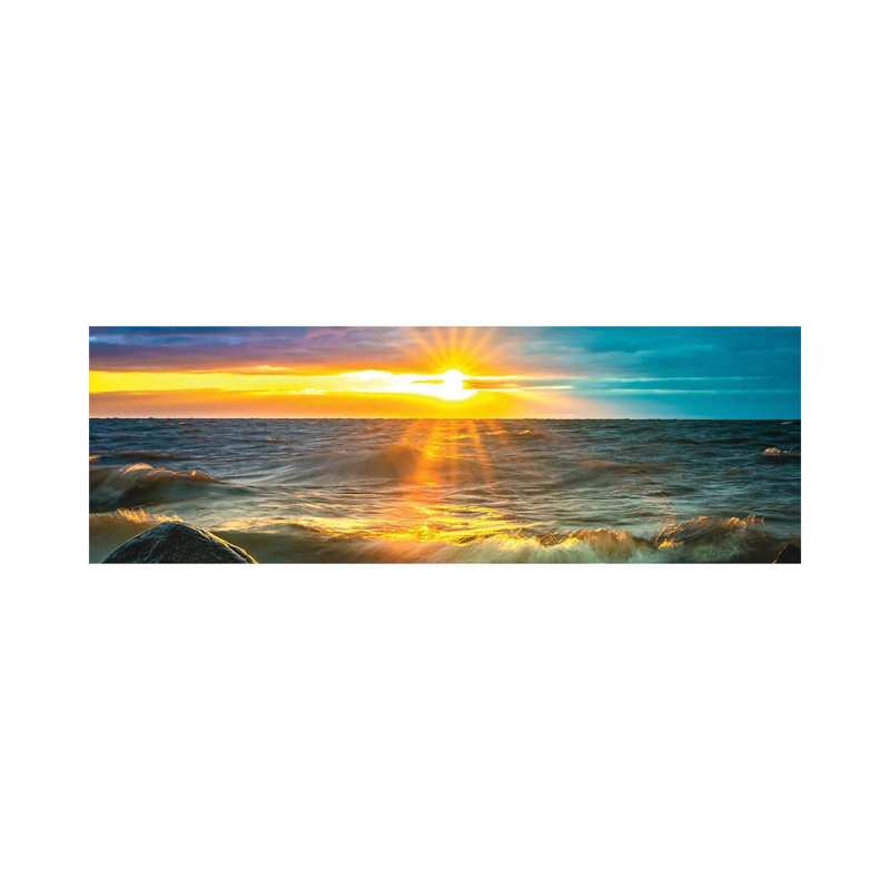 Sunrise Over Ocean II by Nik Rave - Wrapped Canvas Panoramic Gallery-Wrapped Canvas Giclée, 50.8cm H x 152.4cm W