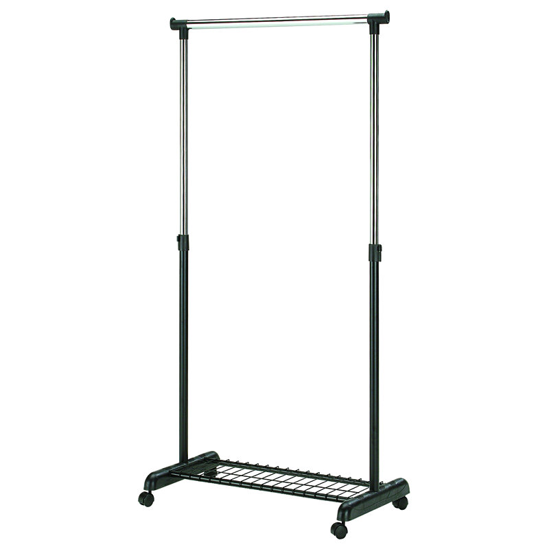 Fredric 32.7'' Metal Rolling Clothing Rack