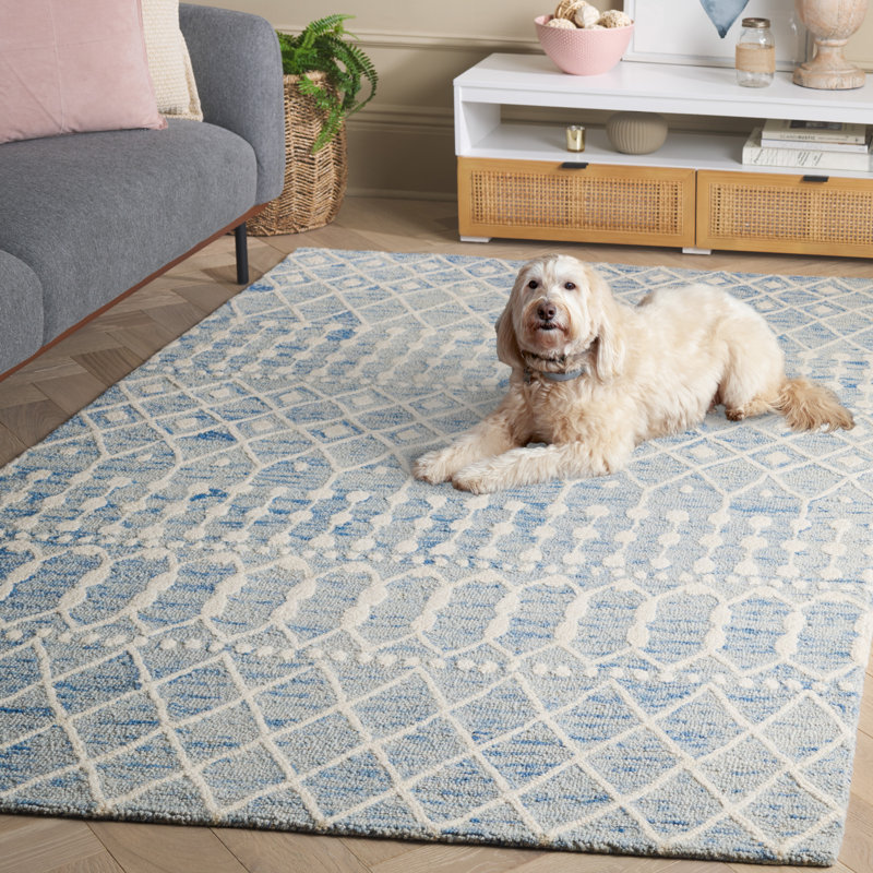 Kimber Hand Tufted Wool Southwestern Rug, Rectangle 5' x 8'