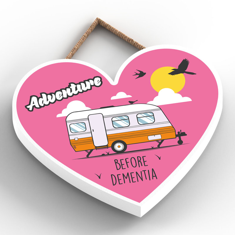 Caravan Dementia - Print on MDF, 9cm H x 10cm W x 0.5cm D