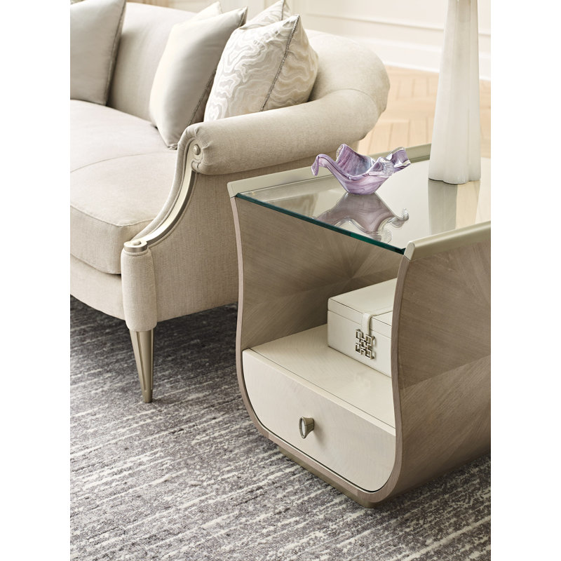Glass End Table