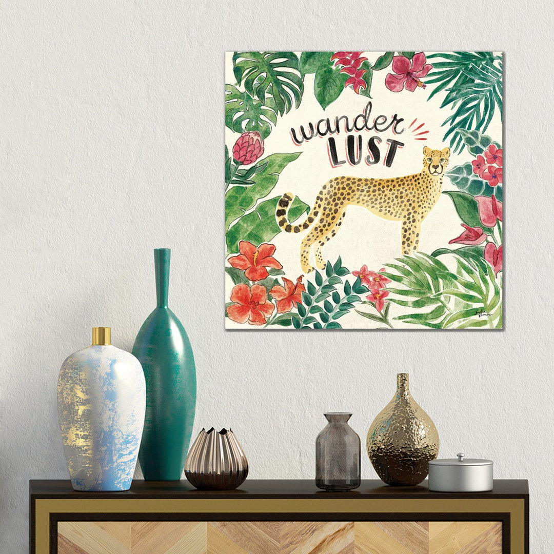 Jungle Vibes V von Janelle Penner - Giclée auf Leinwand ohne Rahmen