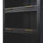 78.75'' Tall Iron Display Cabinet With Glass Doors, 5-Tier Steel Barister Bookcase With LED Lights For Collectibles, Modern Style Curio Cabinet