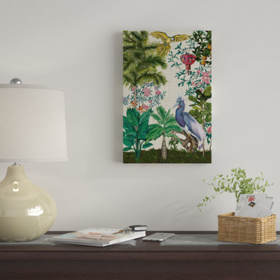 « paradis chinoiserie i », reproduction sur toile