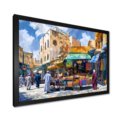 «Fez Frenzy Fez Morocco III», reproduction d'art sur toile