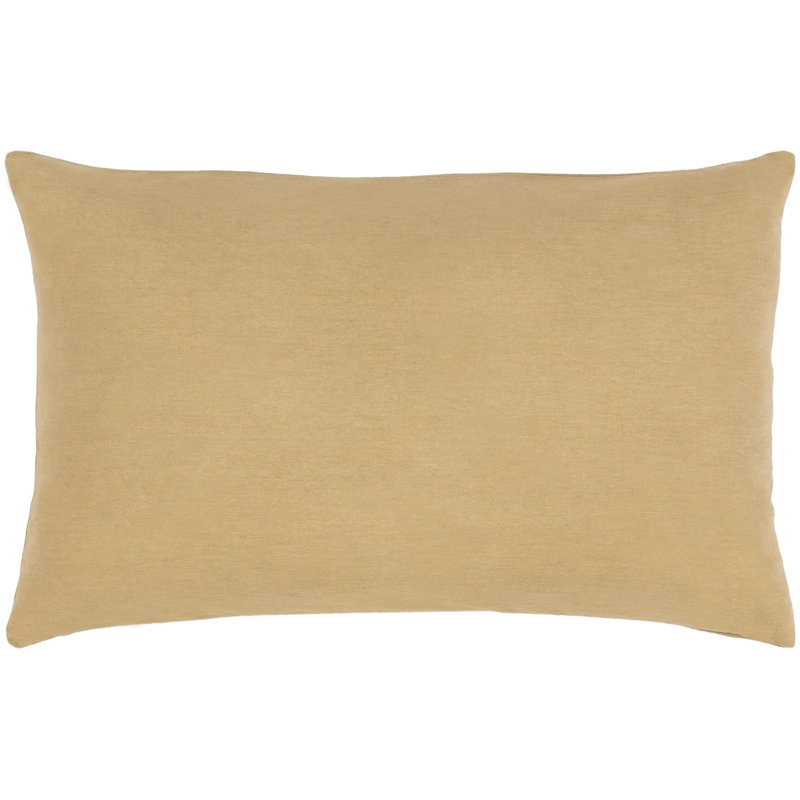 Text Linen Throw Pillow, Dark Brown, Polyester/Polyfill