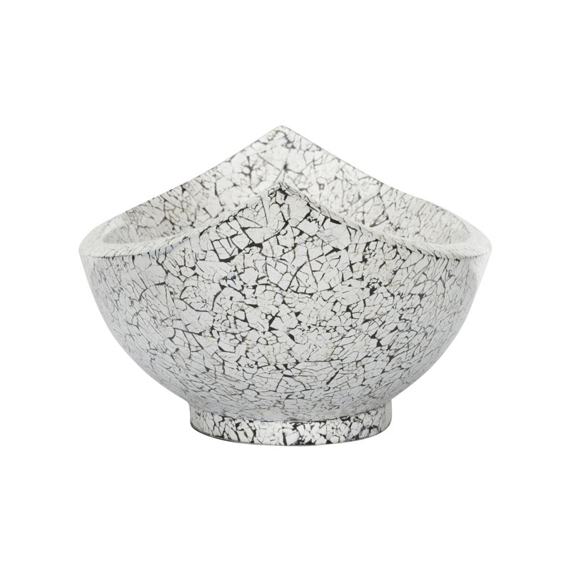 Crackled Long Bowl