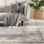 Tapis gris à motif de médaillon noué à la main Salinas (10 pi x 14 pi)-2110743758