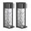 Set of 2 Outdoor Wall Lights MALKI Black