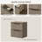 Modern Fluted 2-Drawer Nightstand-2005275284