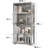 Display Cabinet with Glass Doors, 4-Tier Curio Cabinet&Bookcase with 3 Colour Light for Collectibles