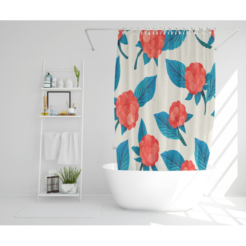 Rohando Polyester Shower Curtain Set, 177cm H x 177cm W