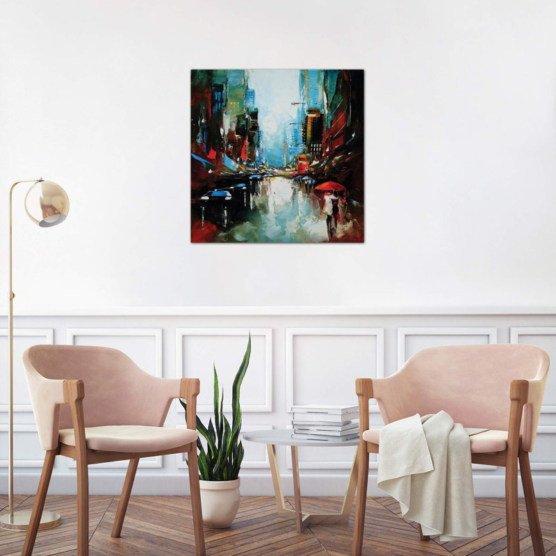The Love Lies - Wrapped Canvas Painting, 93.98 cm H x 93.98 cm W x 3.175 cm D, Wrapped Canvas