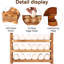 Wooden Egg Holder Fresh Egg Holders Countertop Firewood Egg Collecting Rack For Gathering Fresh Eggs, Stackable With 36 Eggs, Home Kitchen Organizer