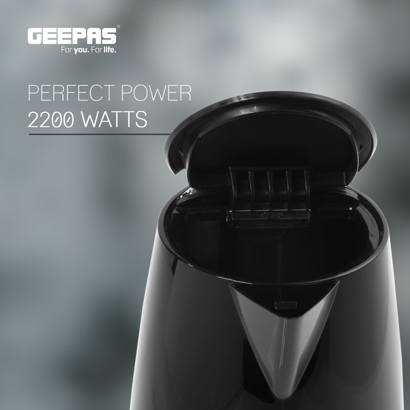 Geepas 1.7L Plastic Electric Tea Kettle