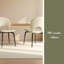 Chaises en similicuir avec pieds et dossier, chaise de bureau moderne pour le salon, la salle à manger, avec 2 pièces