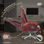 Fauteuil de bureau Kinnls Cameron avec ventilation chauffée, fauteuil de direction de direction entièrement inclinable avec repose-pieds rétractable, fauteuil de direction ergonomique en cuir véritable-86822392