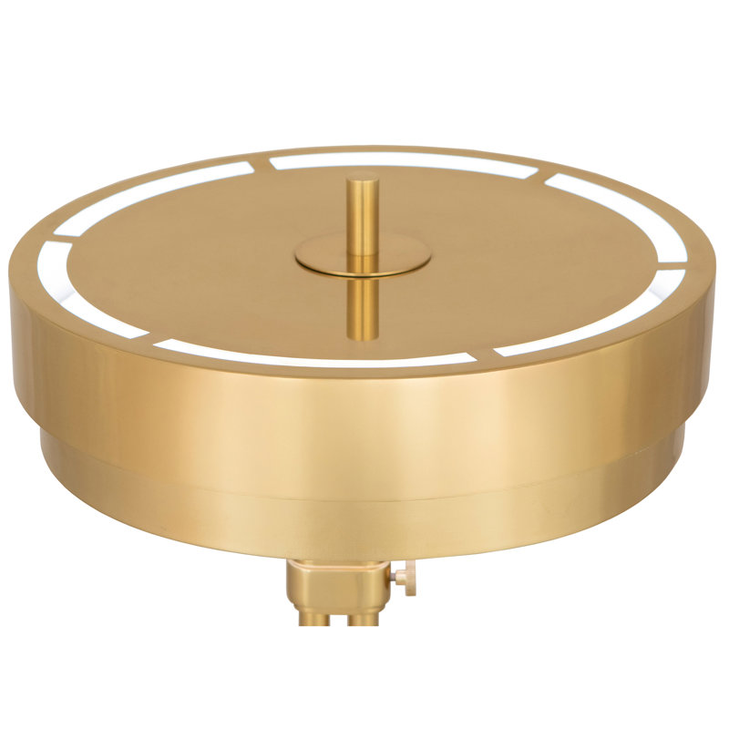 Elliott Table Lamp, Cotton/Cotton Blend, Brass