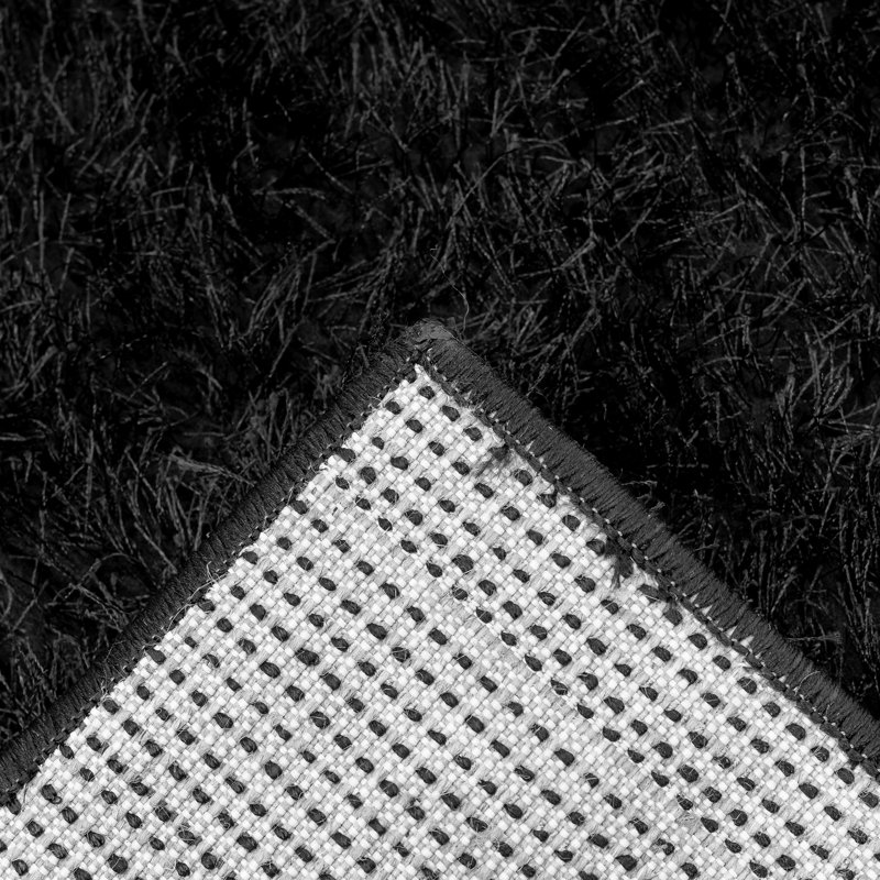 Hoxie Majestic Black Rug, Rectangle 60 x 110cm