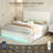 Kendrall Upholstered Platform Bed Frame with 2 Storage Drawers & LED Lighting-1083380693-1083380690