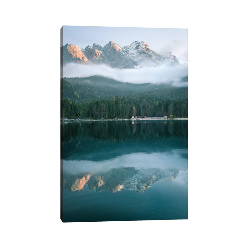 Boathouse At The Lake by Fabian Fortmann - Wrapped Canvas Print, 66.04 cm H x 45.72 cm W x 3.175 cm D